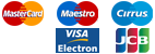 Mastercard, Visa, Maestro...